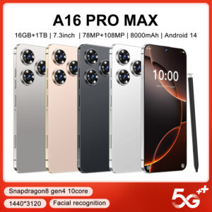 A16  PRO MAX 5g 7.3-Inch  Android 14 Smartphone